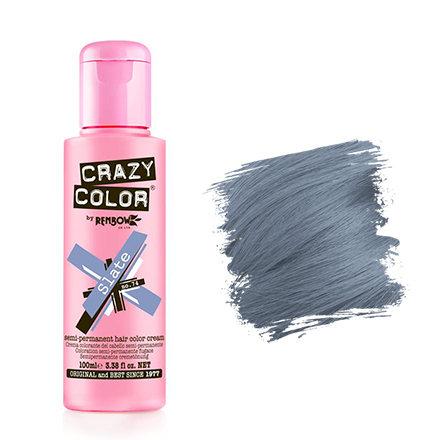 фото Краска для волос crazy color 74 slate синевато-серый 100 мл
