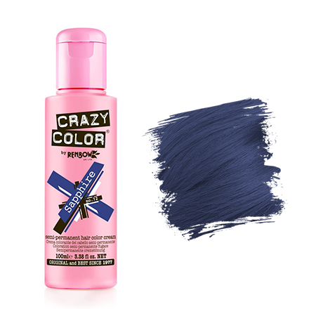 Краска для волос Crazy Color 72 Sapphire Сапфир 100 мл crazy rumors бальзам для губ zodiac дева 4 4