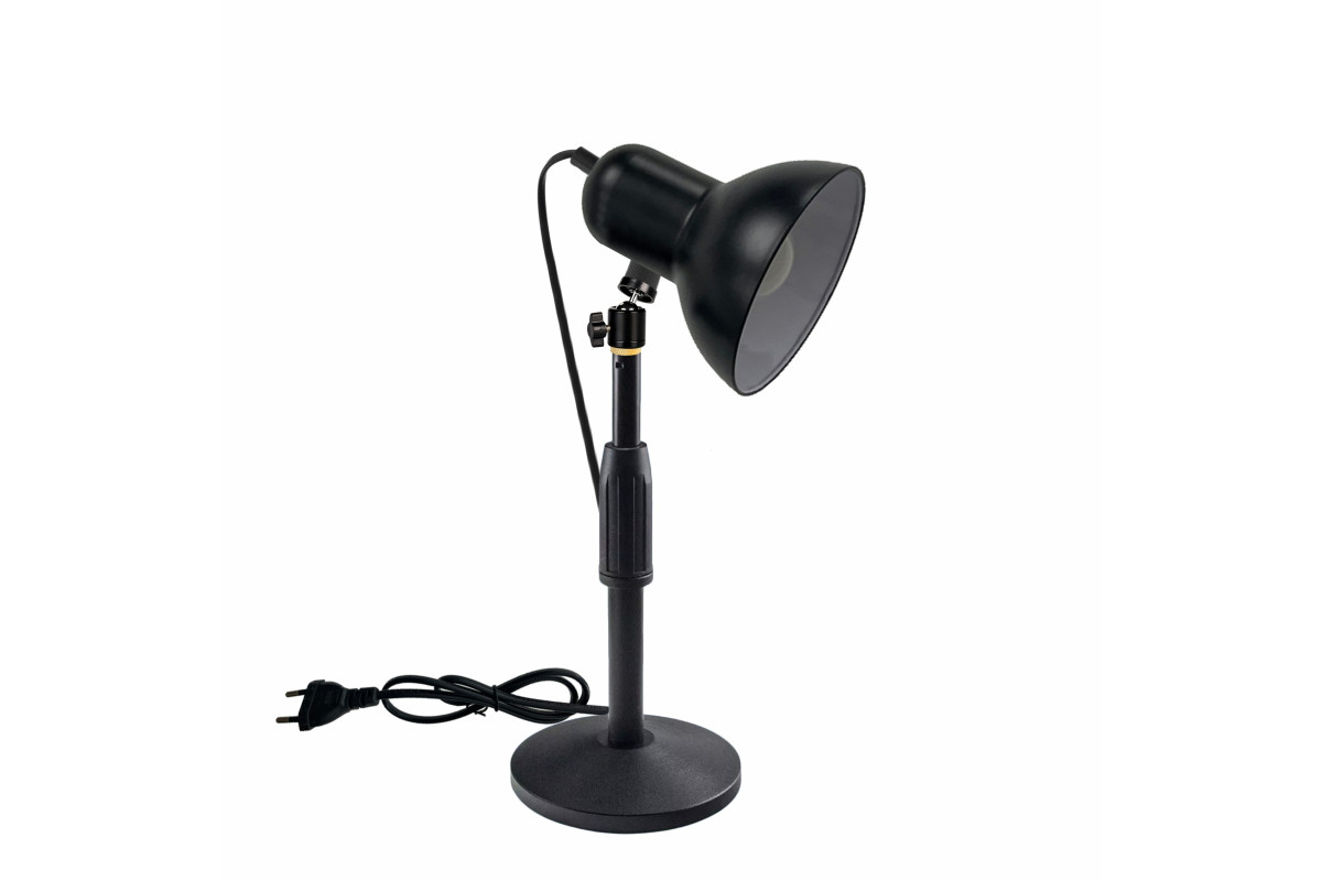 фото Настольная лампа светильник lzm-63b с черным абажуром mobicent