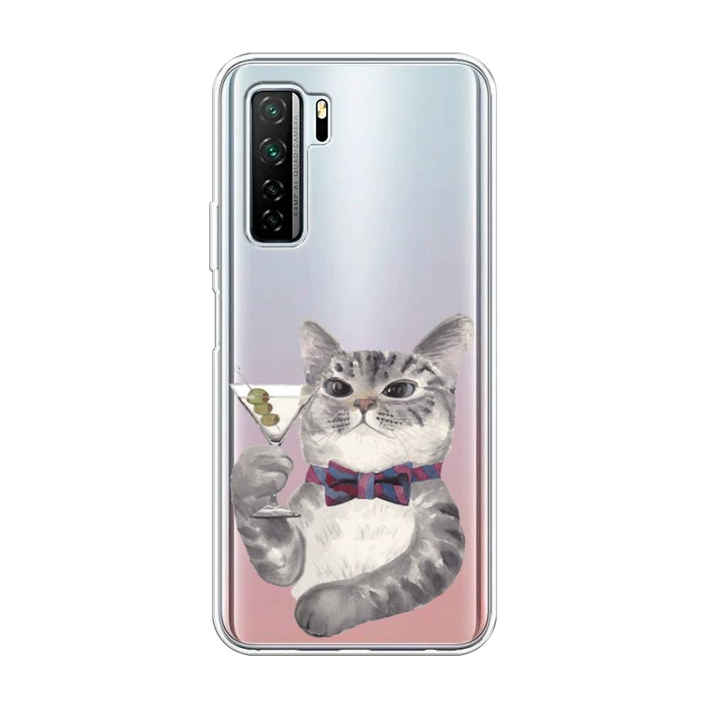 

Чехол Awog "Кот джентльмен" для Huawei P40 lite 5G