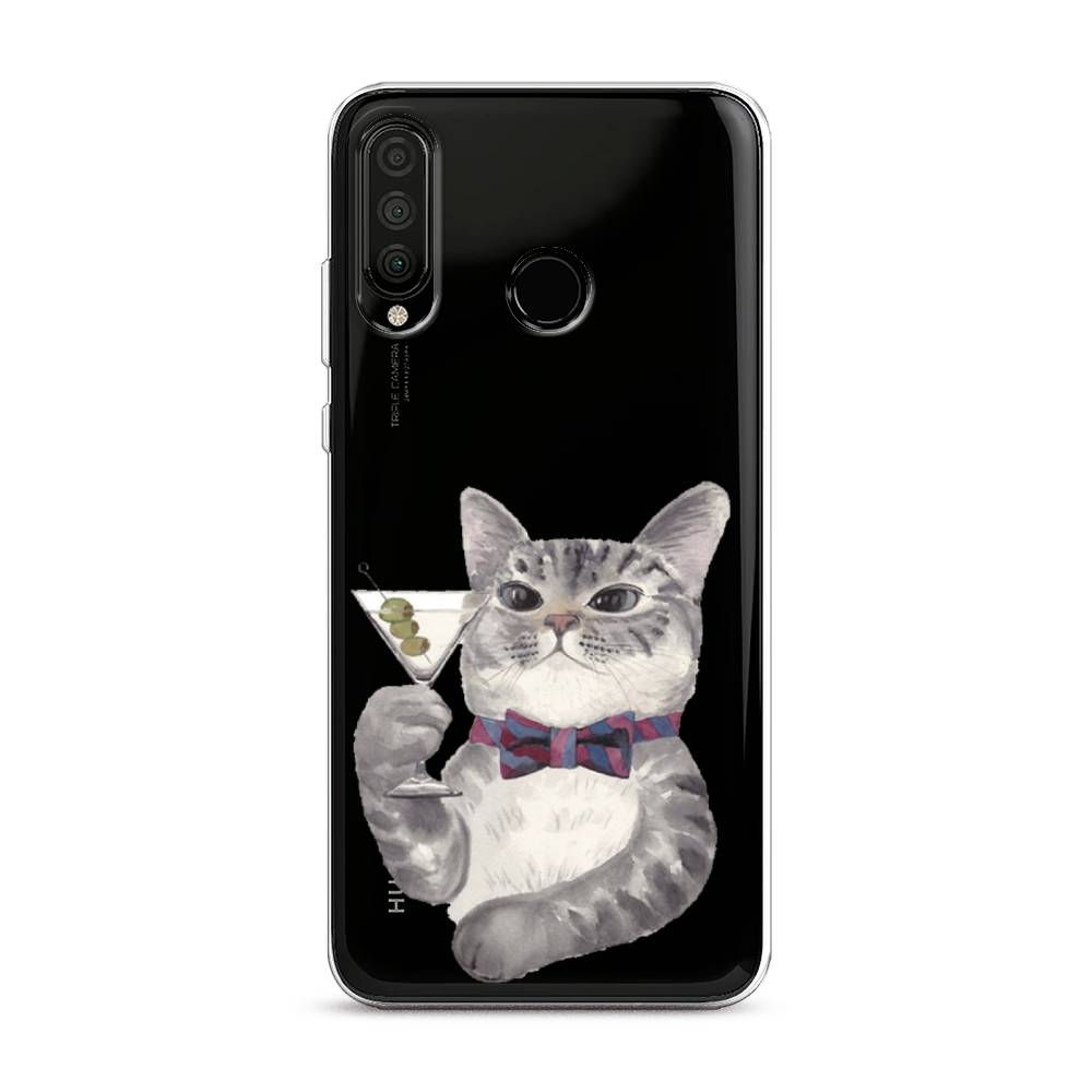 

Чехол Awog "Кот джентльмен" для Huawei P30 Lite