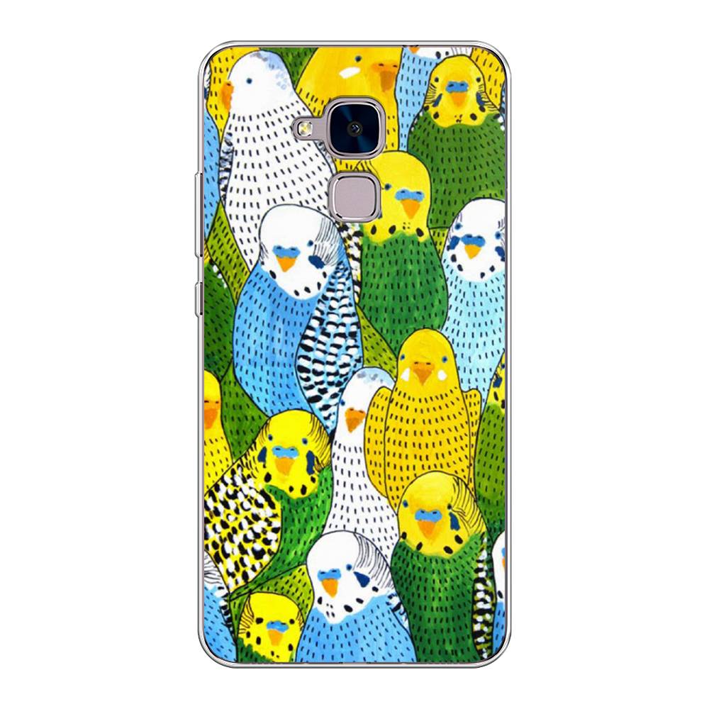 

Чехол Awog на Honor 5C "Попугаи", Разноцветный, 60450-1