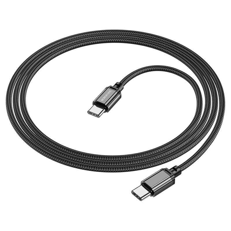 

Кабель USB Type-C-USB Type-C Borofone B-89067 1м черный, B-89067