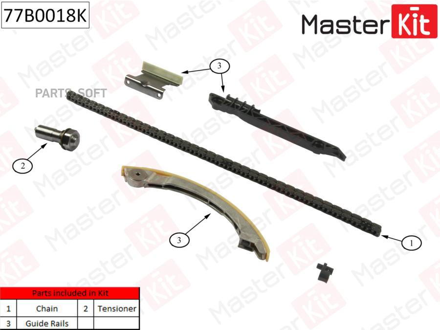 

Комплект Цепи Грм (Без Звездочек) Master Kit 77B0018K