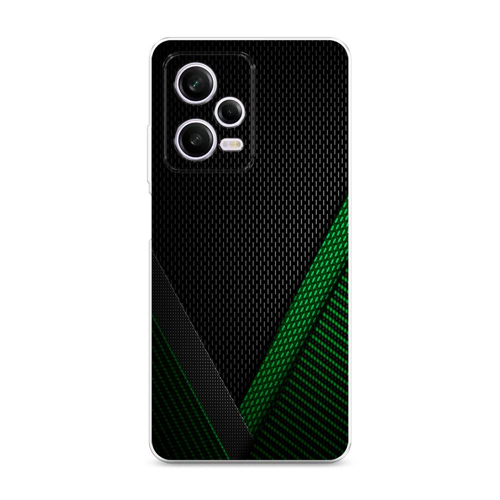 фото Чехол awog для xiaomi redmi note 12 pro "зеленый карбон"