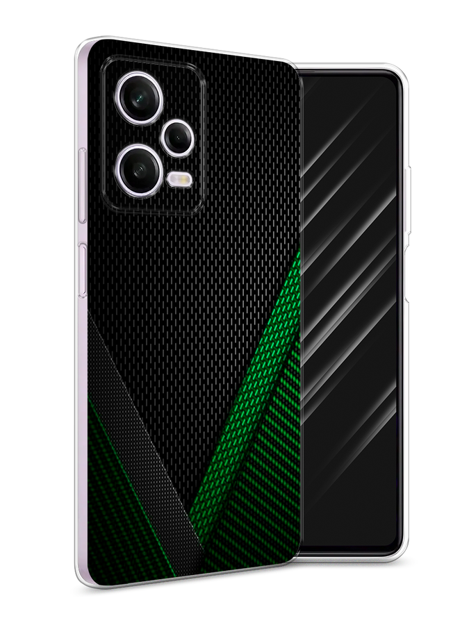 

Чехол Awog на Xiaomi Redmi Note 12 Pro "Зеленый карбон", Черный;зеленый, 317050-3