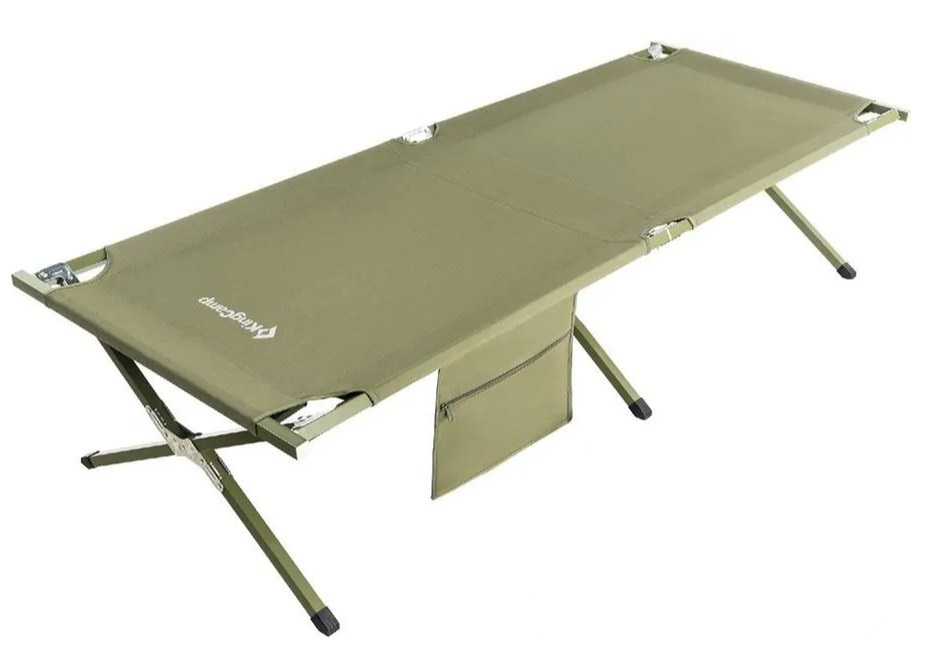 фото Раскладушка kingcamp armyman camping bed 190x63x42 см green