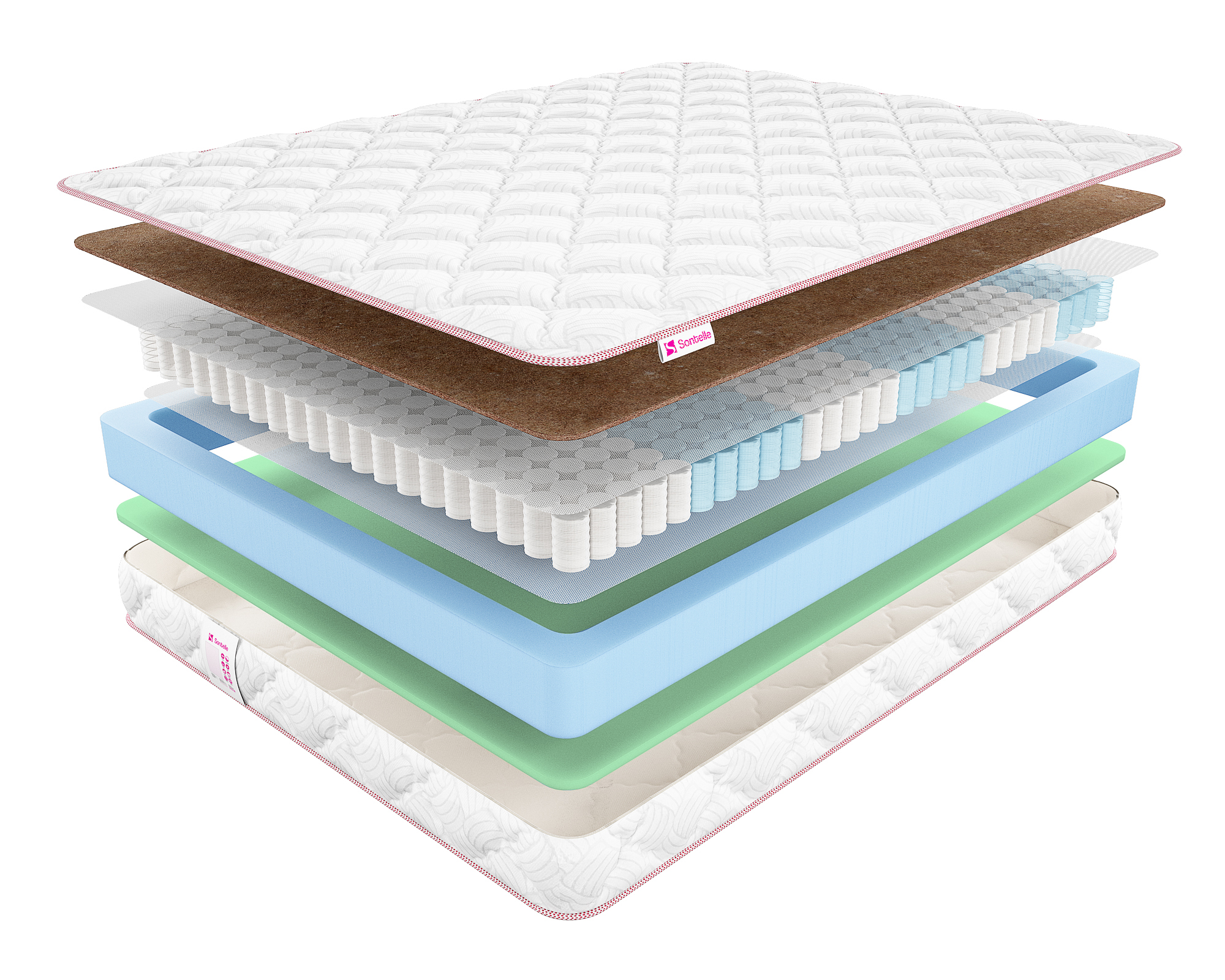 

Матрас Sontelle Furor Optima 110x200, Белый, Furor Optima
