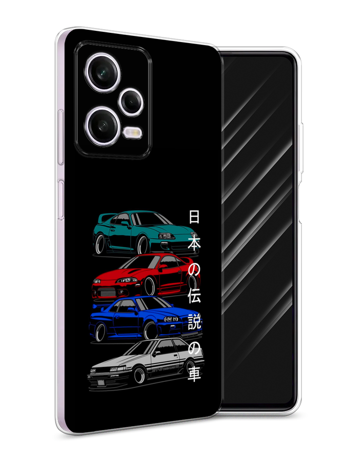 

Чехол Awog на Xiaomi Redmi Note 12 Pro "JDM Legend cars", Зеленый;красный;синий, 317050-5