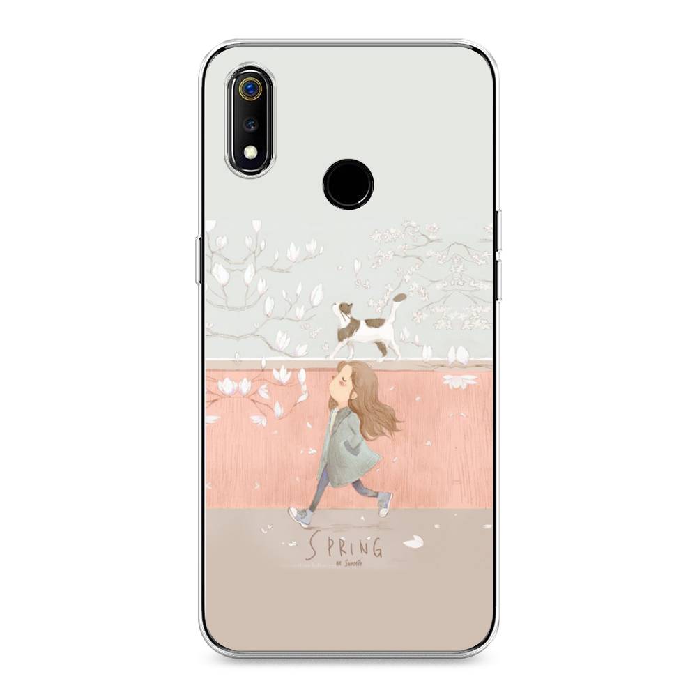 

Чехол Awog на Realme 3 "Девочка-весна", Разноцветный, 251050-7