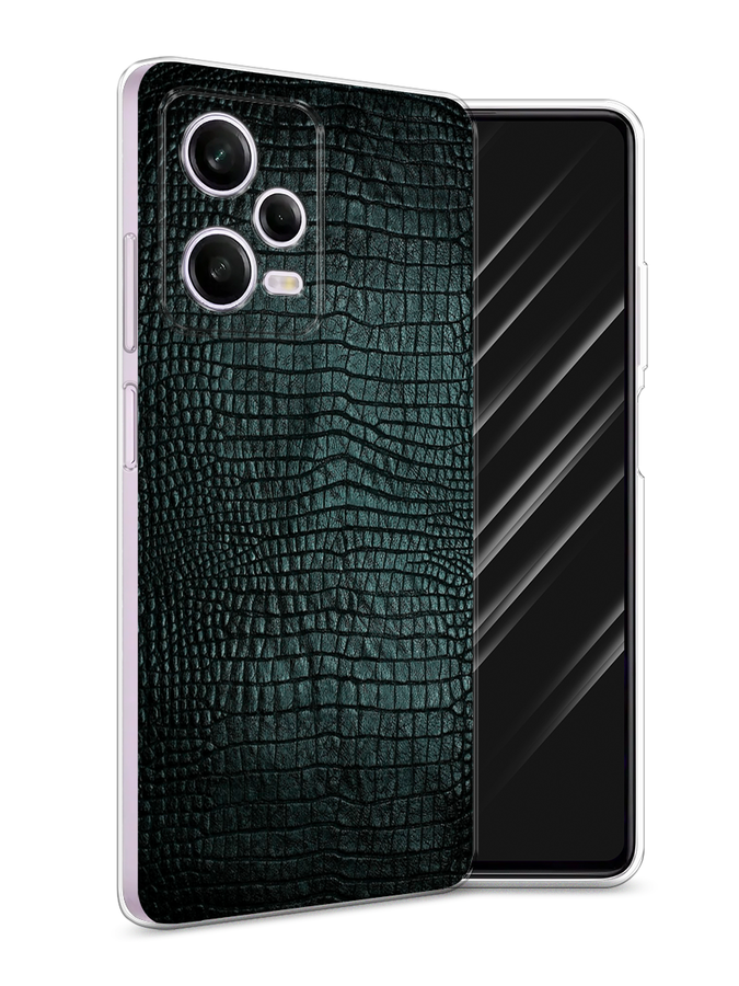 

Чехол Awog на Xiaomi Redmi Note 12 Pro "Черная змея", Черный;серый;голубой, 317050-3