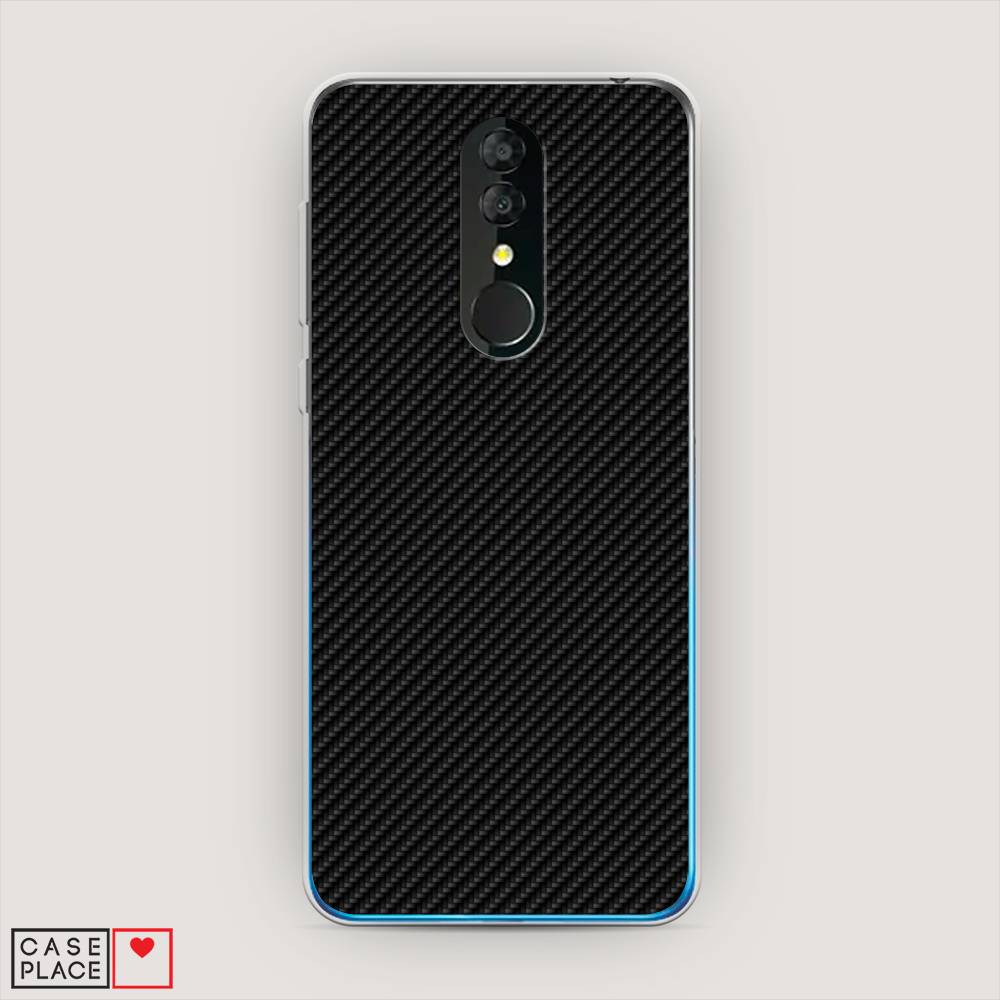 

Силиконовый чехол "Черный карбон" на Alcatel 3 5053Y (2019), 170550-3