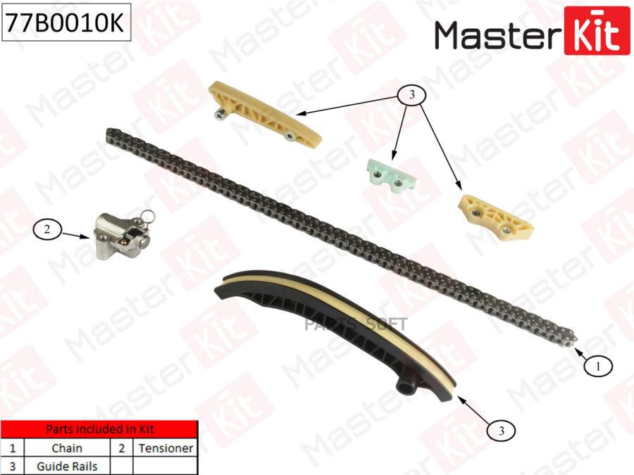 

Комплект Цепи Грм (Без Звездочек) Master Kit 77B0010K