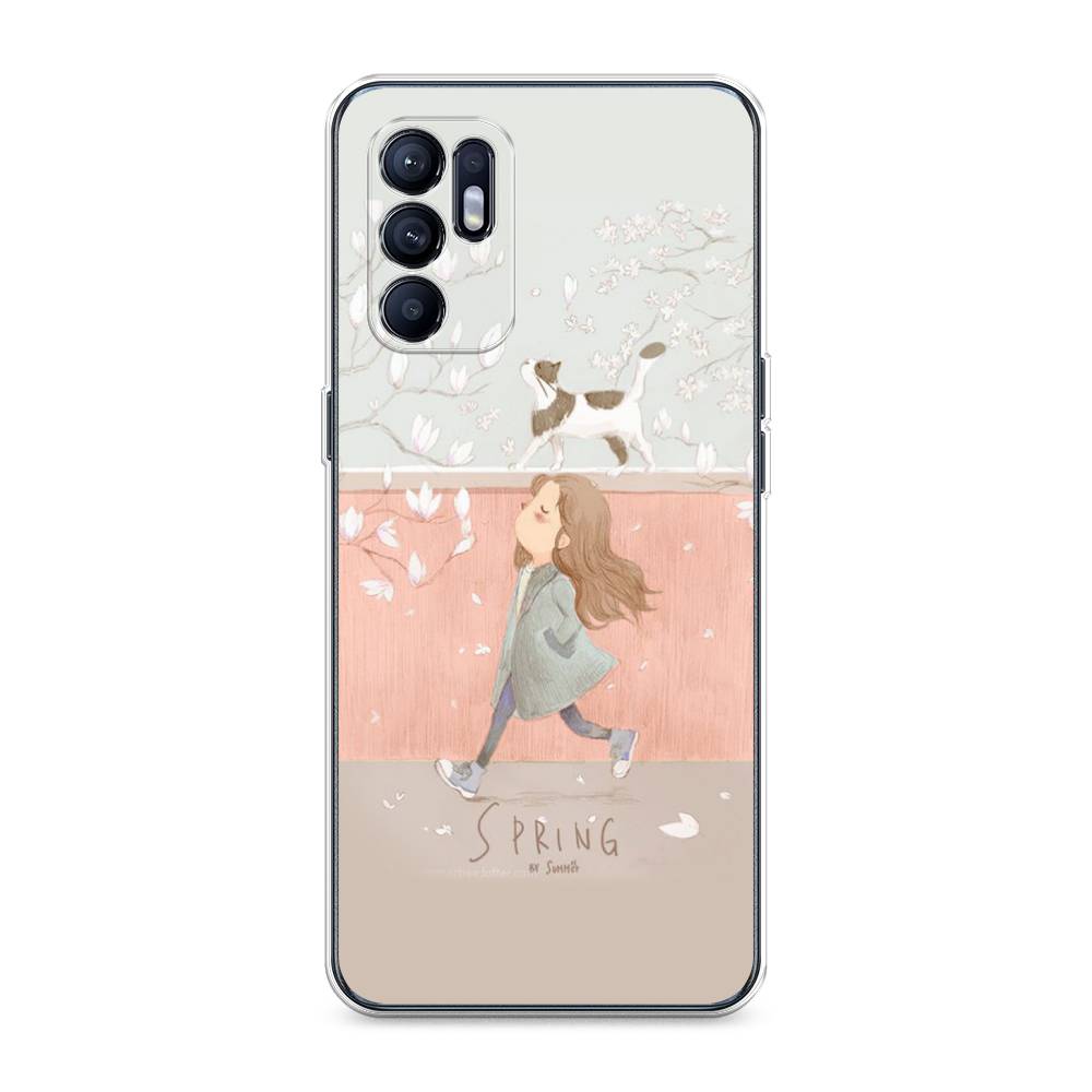 

Чехол Awog на Oppo Reno 6 4G "Девочка-весна", Разноцветный, 257850-7