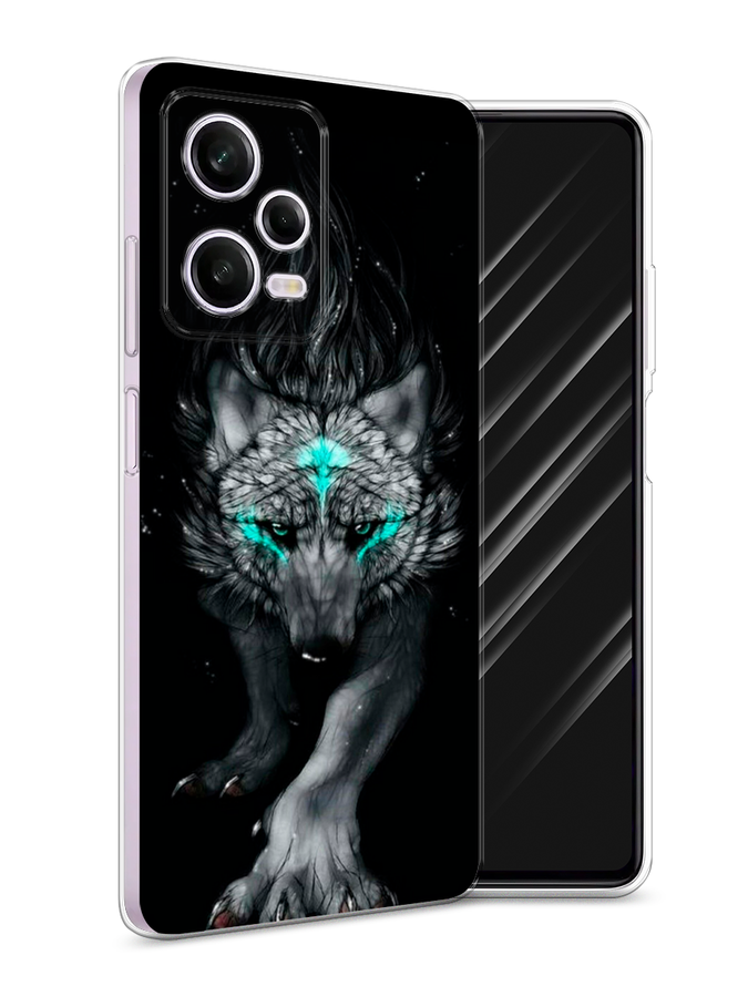 

Чехол Awog на Xiaomi Redmi Note 12 Pro "Волшебный волк", Черный;серый, 317050-2