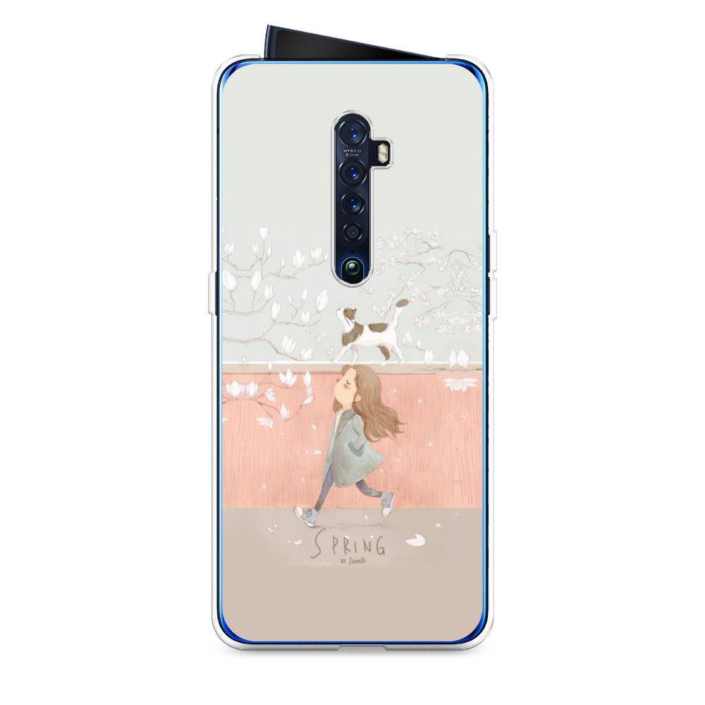 

Чехол Awog на Oppo Reno 2 "Девочка-весна", Разноцветный, 253550-7