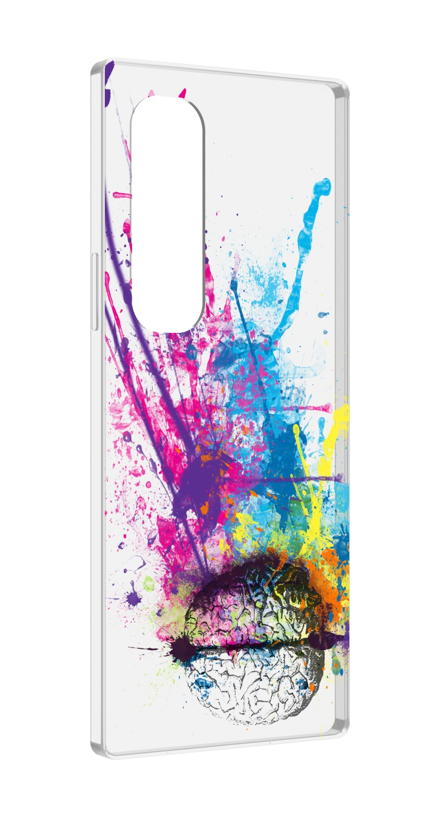 

Чехол MyPads яркий красочный мозг для Samsung Galaxy Z Fold 4 (SM-F936), Прозрачный, Tocco