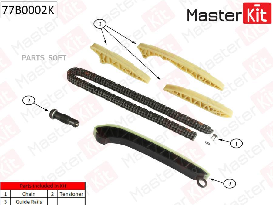 Комплект Цепи Грм (Без Звездочек) Master Kit 77B0002K