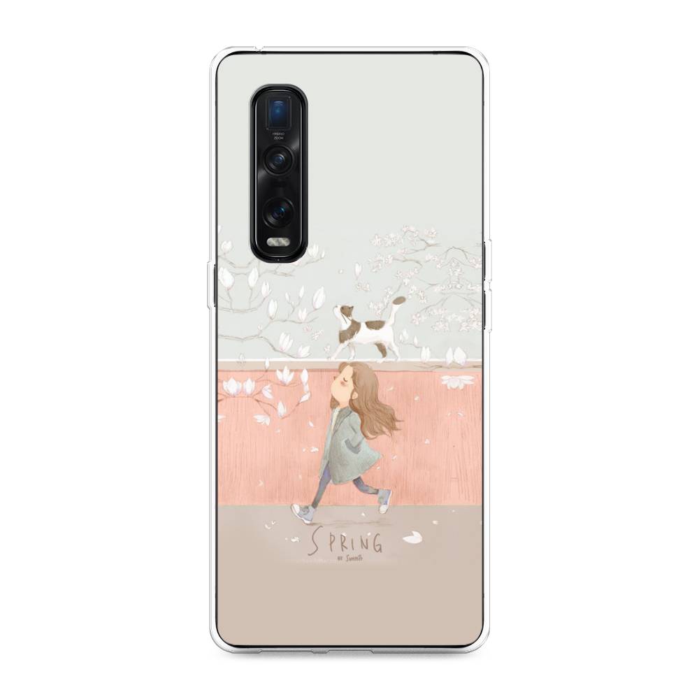 

Чехол Awog на Oppo Find X2 Pro "Девочка-весна", Разноцветный, 253350-7