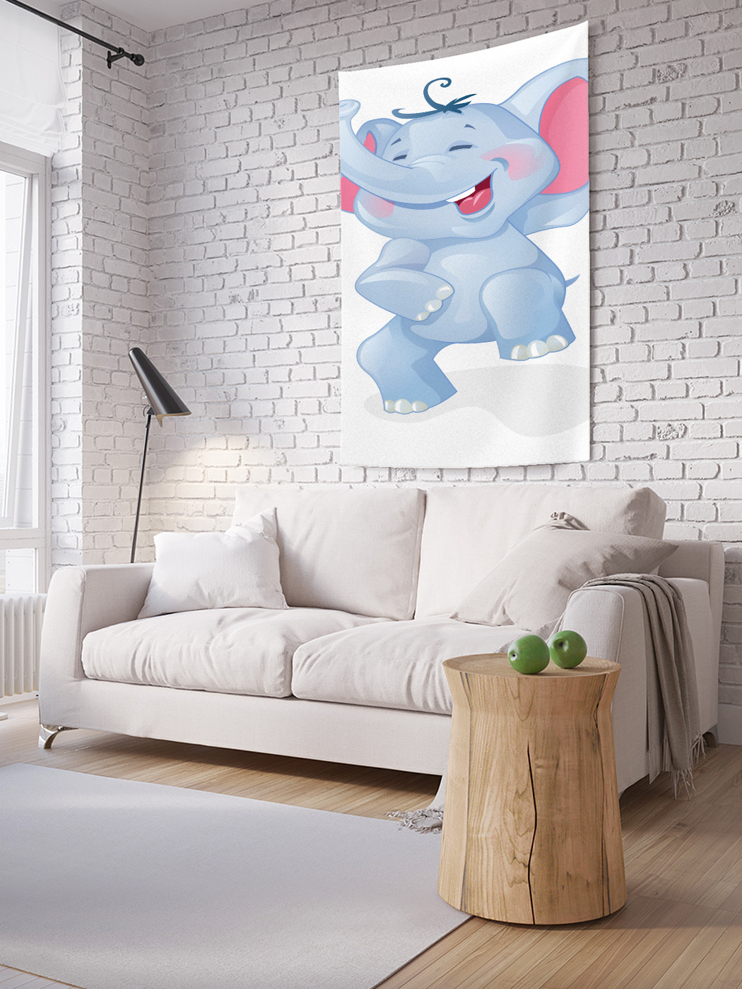 

Вертикальное фотопанно на стену JoyArty Радость слоненка 100x150 см, Радость слоненка