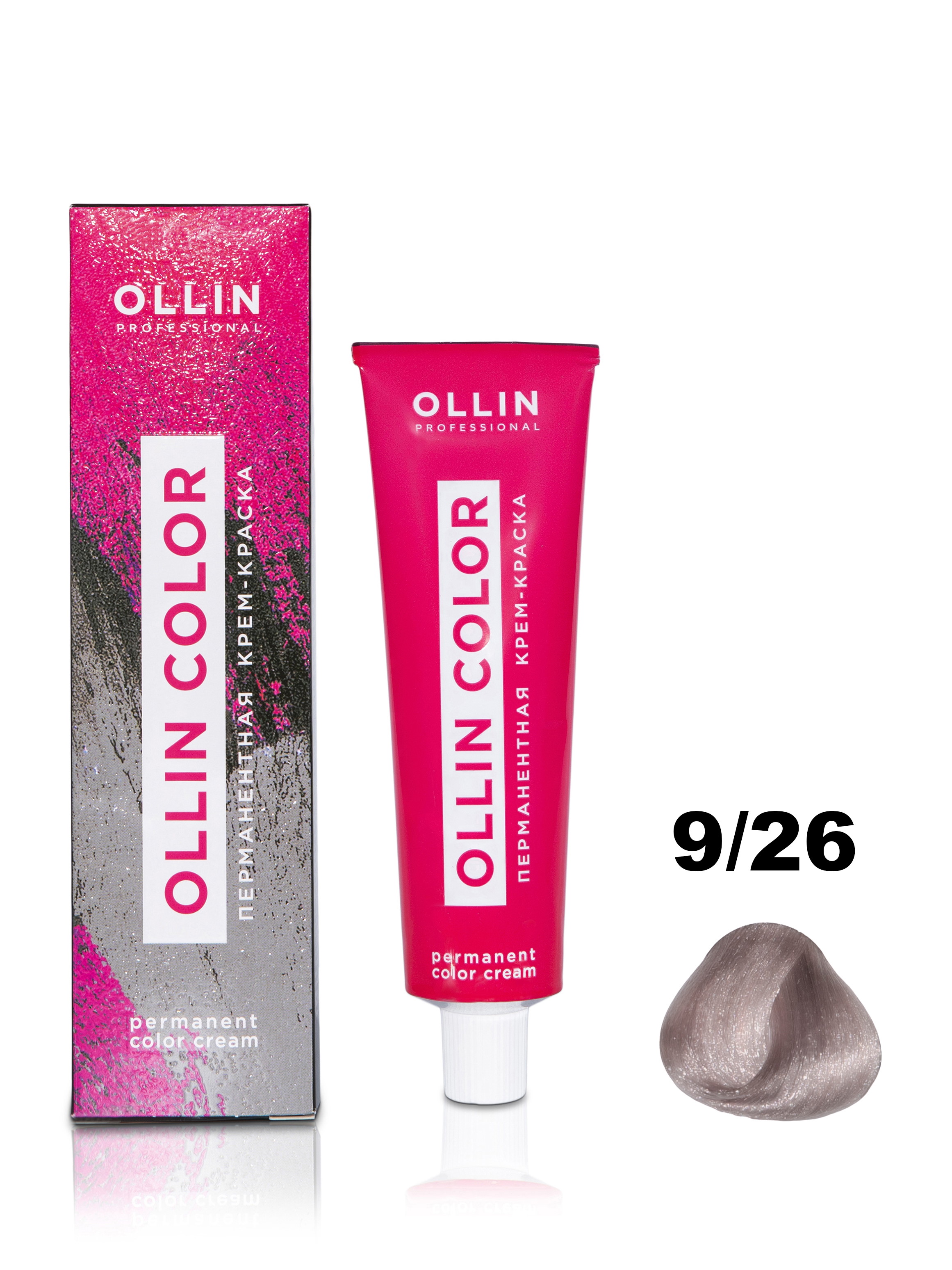 фото Крем-краска ollin professional ollin color для волос 9/26 блондин розовый 100 мл