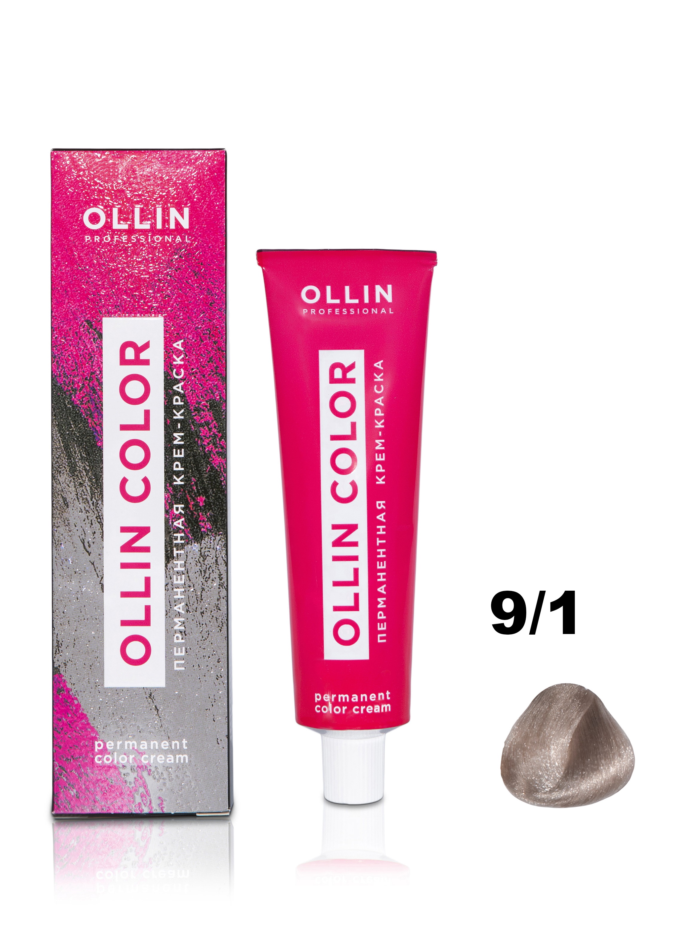 Крем-краска Ollin Professional OLLIN COLOR для волос 9/1 блондин пепельный 100 мл