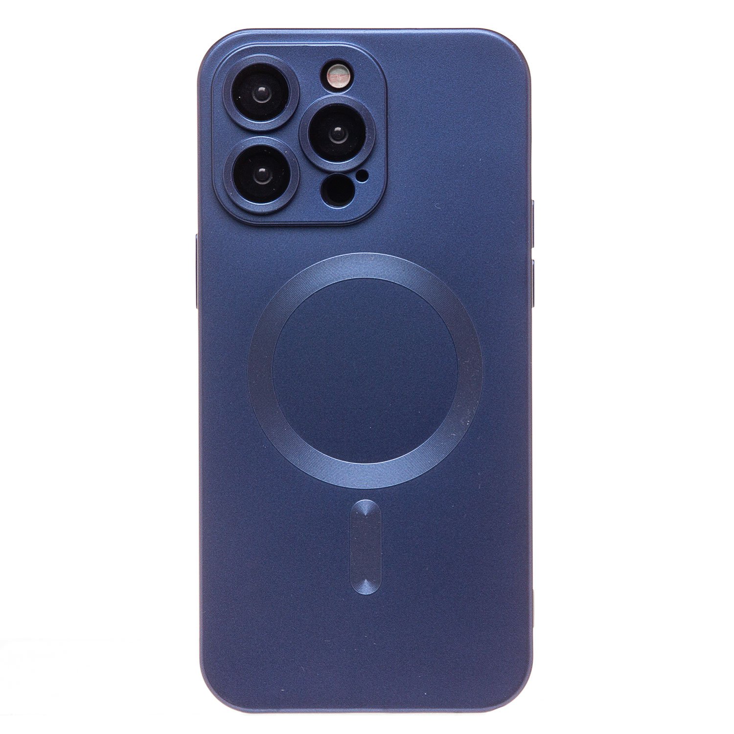 

Чехол iPhone 15 Pro Max силиконовый Matte MagSafe <темно-синий>
