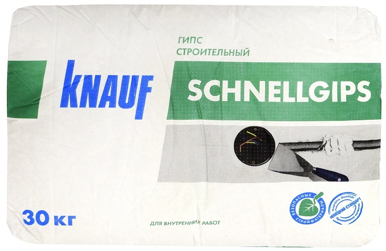 

Гипс строительный Knauf Шнельгипс белый 30 кг
