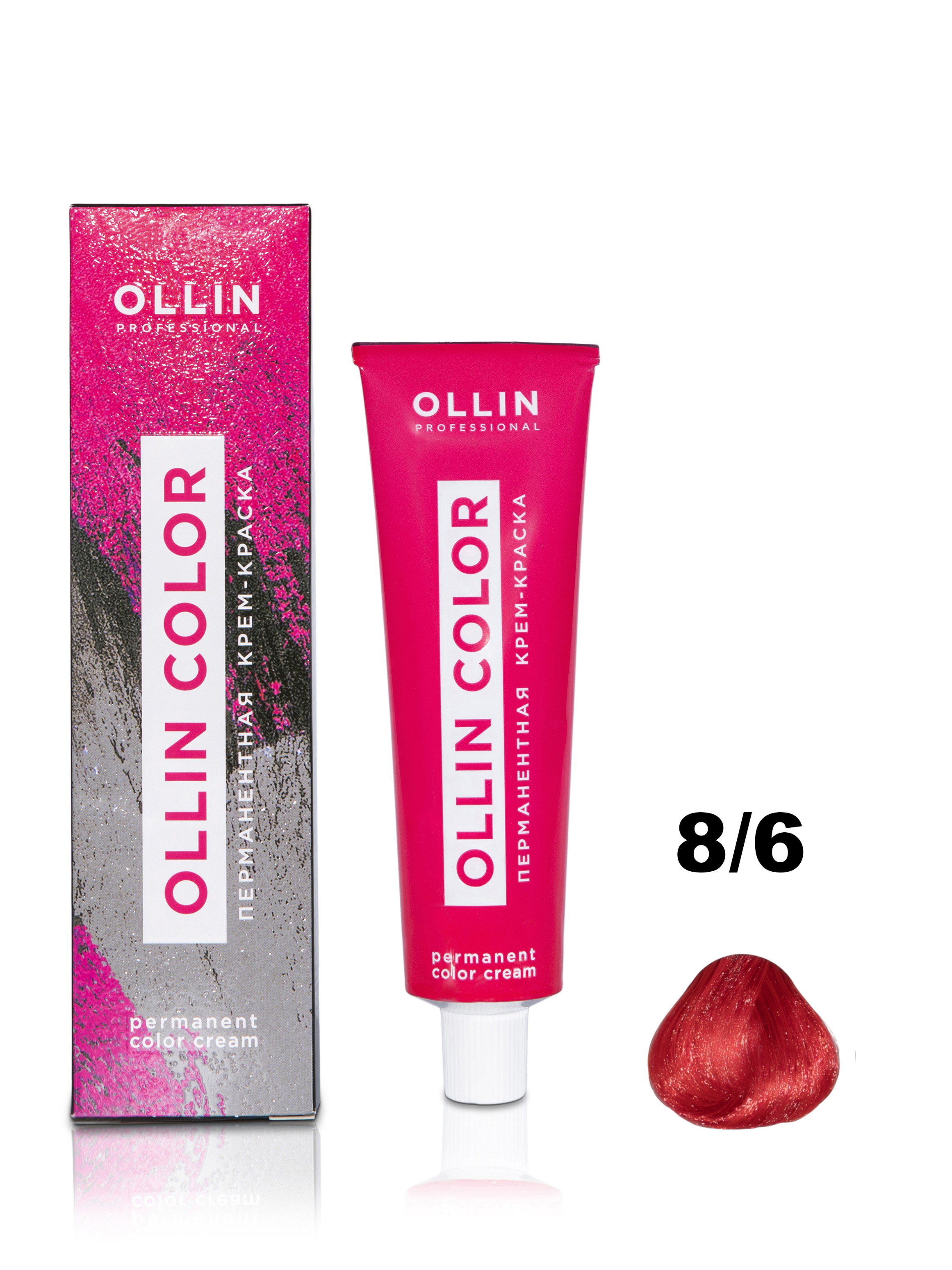 Крем-краска Ollin Professional OLLIN COLOR для волос 8/6 светло-русый красный 100 мл