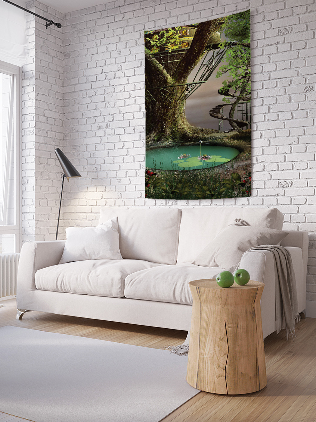 

Вертикальное фотопанно на стену JoyArty Жилище на дереве 100x150 см, Жилище на дереве