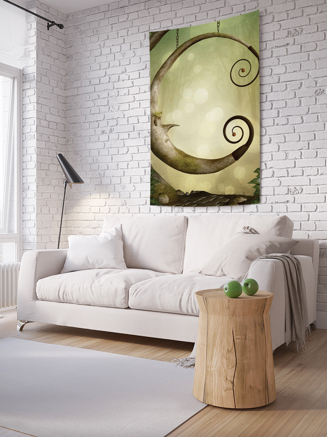 

Вертикальное фотопанно на стену JoyArty Лунная качеля 100x150 см, Лунная качеля