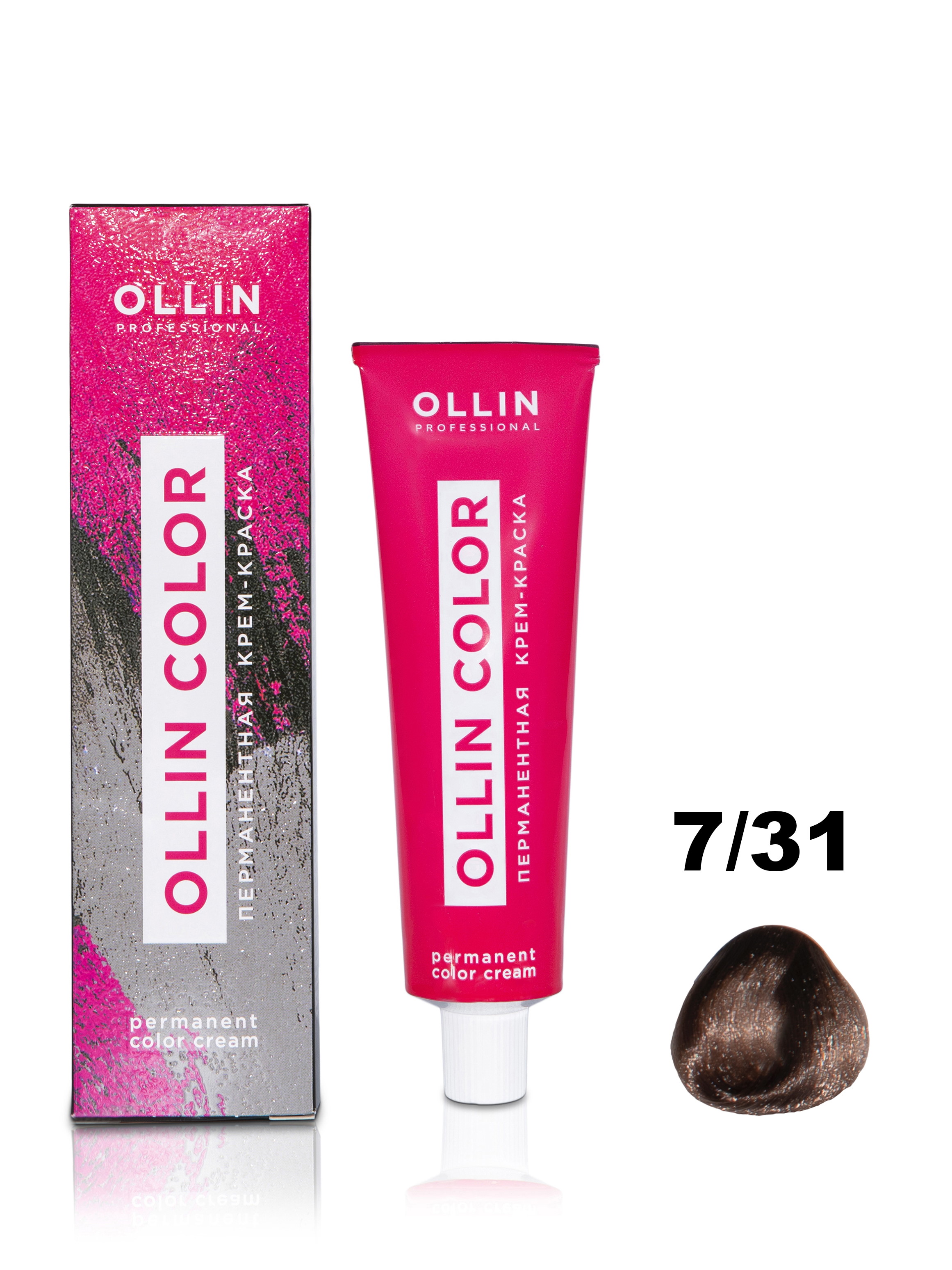 Купить Крем-краска OLLIN PROFESSIONAL OLLIN COLOR для волос 7/31 русый золотисто-пепельный 100 мл