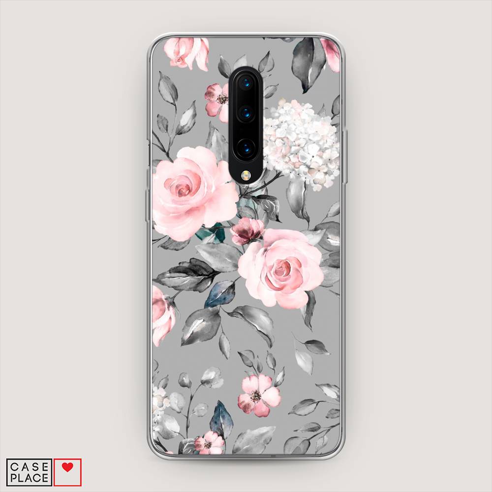 

Чехол Awog "Розы на сером" для OnePlus 8, 151250-8