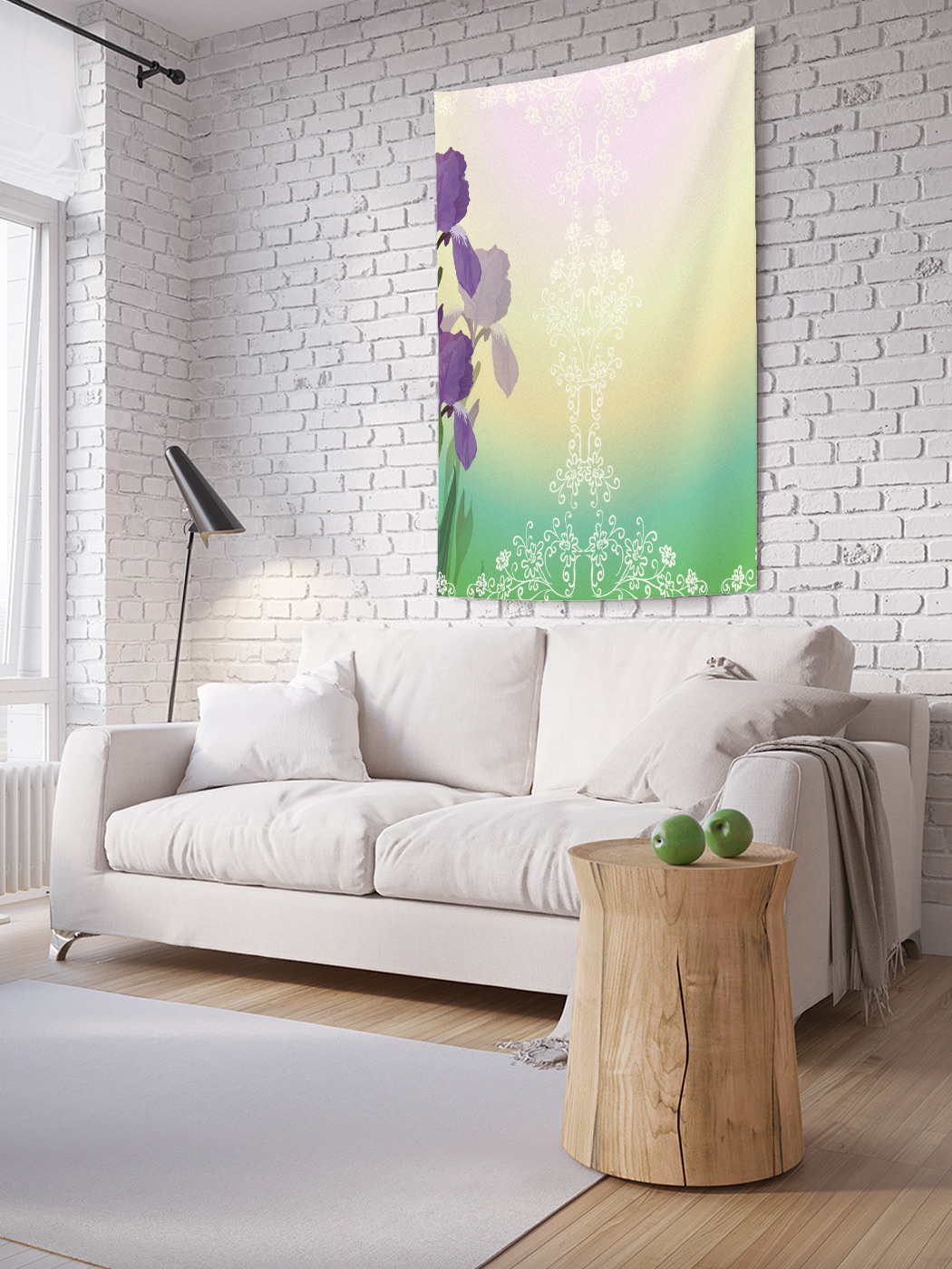 

Вертикальное фотопанно на стену JoyArty Цветущие ирисы 100x150 см, Цветущие ирисы