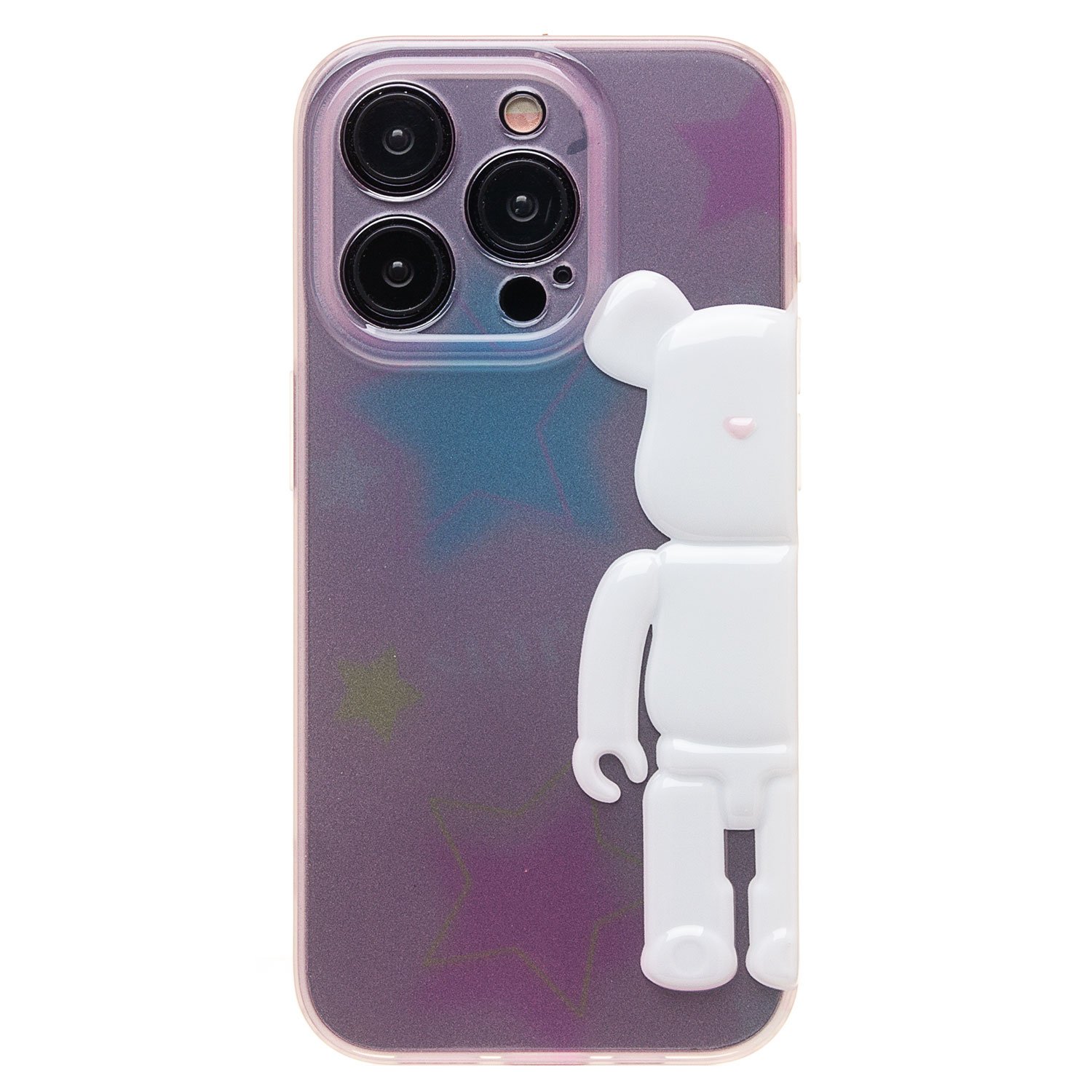 

Чехол iPhone 15 Pro Max силиконовый Мишка №3 <разноцветный>, Фиолетовый