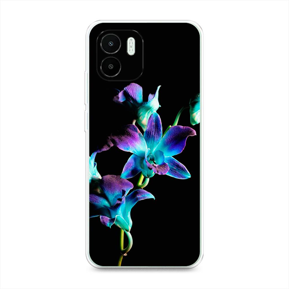 

Чехол Awog на Redmi A1 "Синий цветок на черном", Черный;голубой;синий, 316350-8
