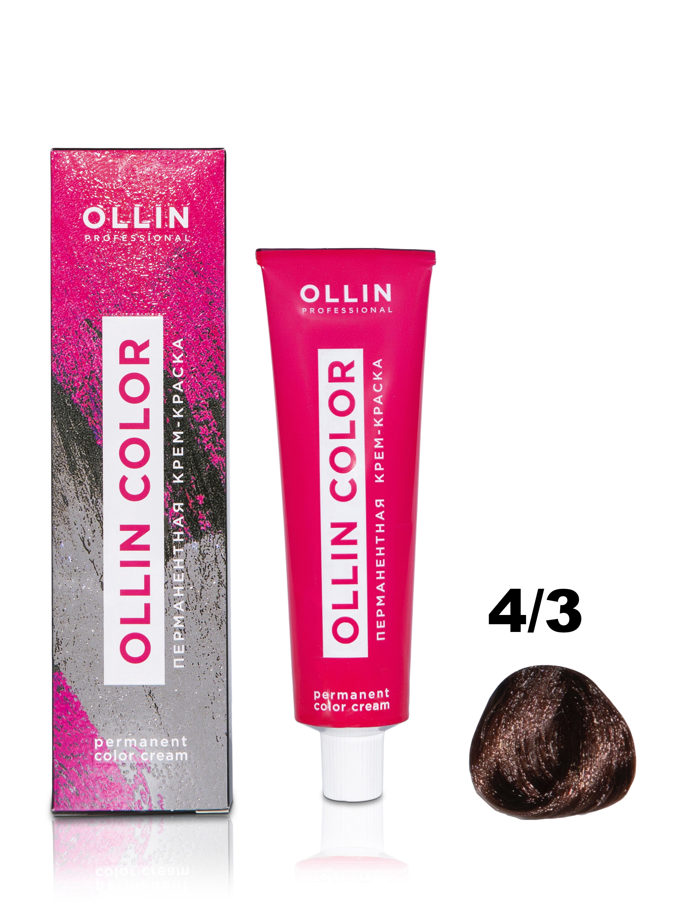 Купить Крем-краска Ollin Professional OLLIN COLOR для волос 4/3 шатен золотистый 100 мл