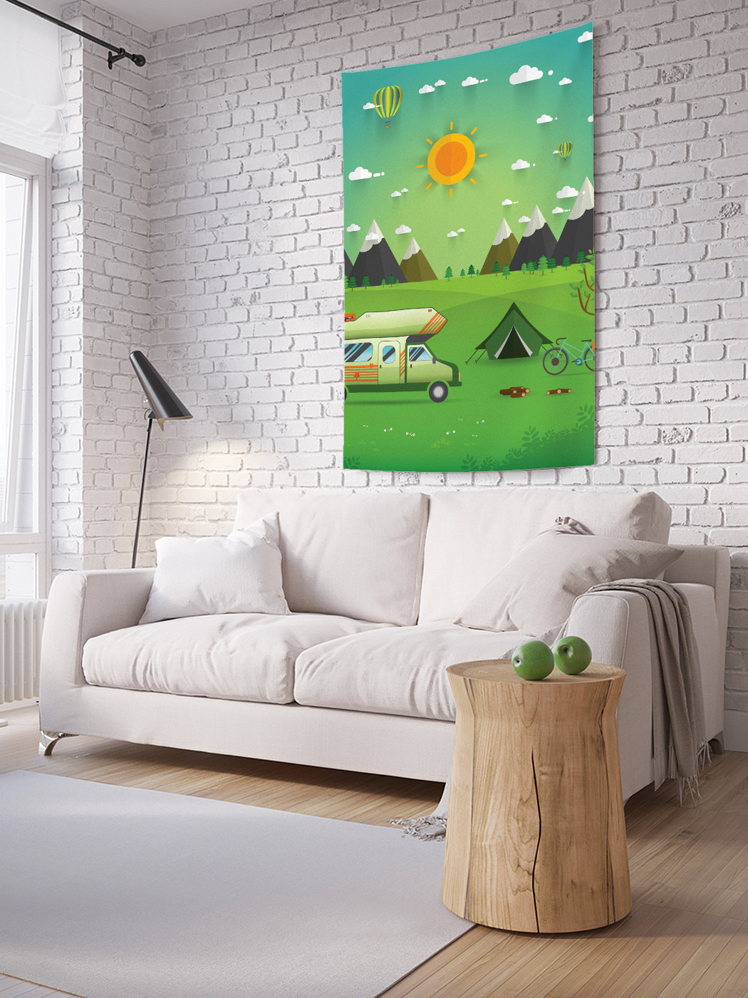 

Вертикальное фотопанно на стену JoyArty Дом на колесах 100x150 см, Дом на колесах