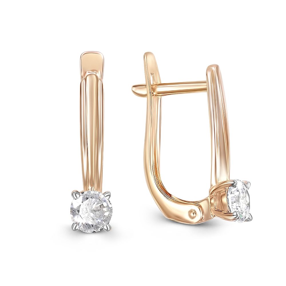 

Серьги из красного золота с фианитом NEWGOLD 096218_02_01_005_0004, 096218_02_01_005_0004