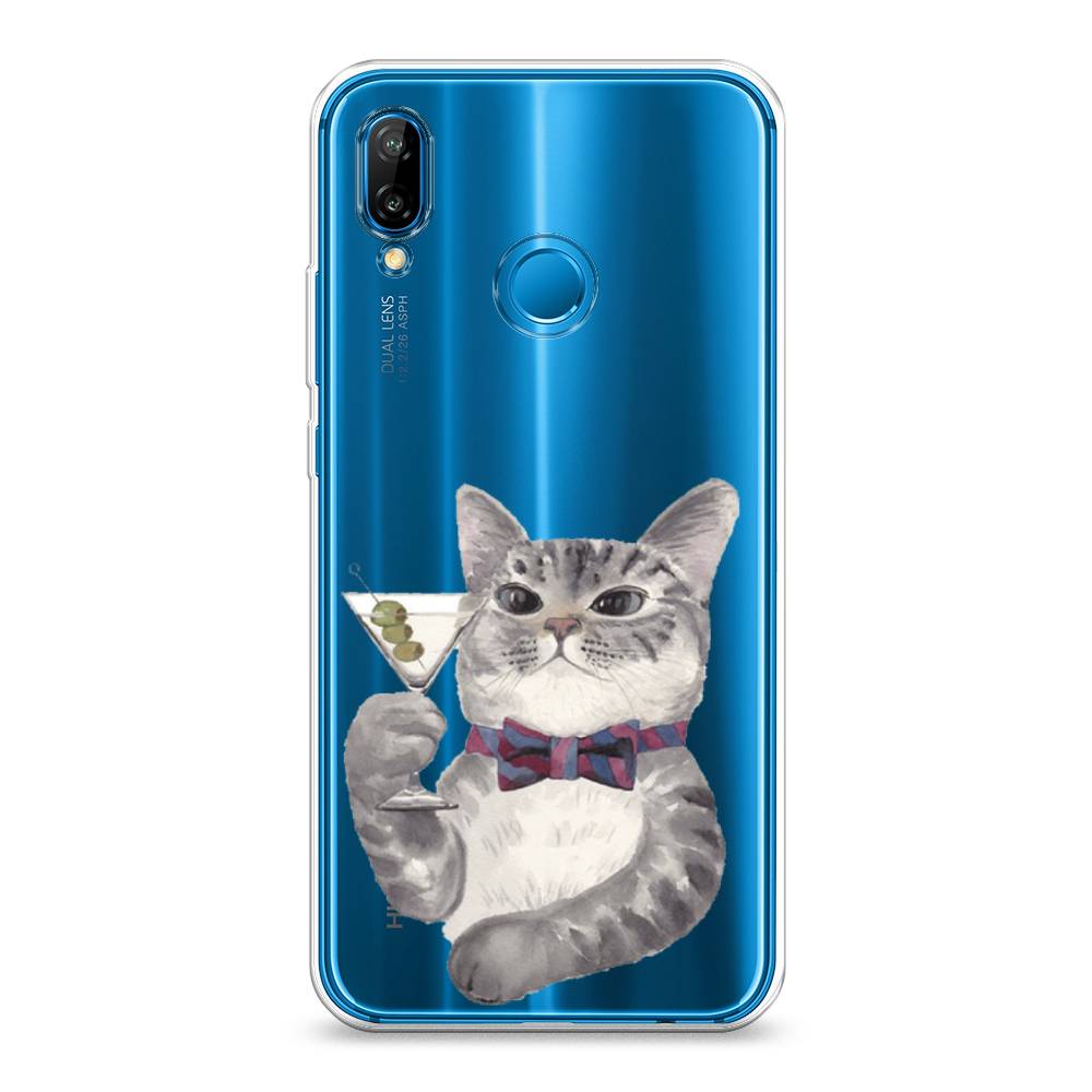 

Чехол Awog "Кот джентльмен" для Huawei Nova 3E