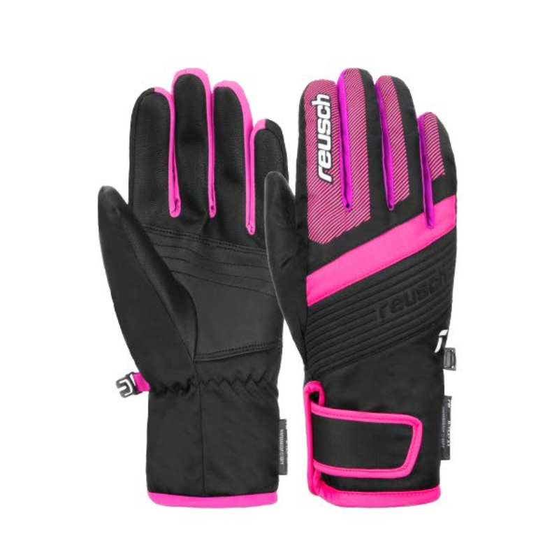 Перчатки Горнолыжные Reusch Duke R-Tex Xt Junior Black/Pink Glo (Inch (Дюйм):6)