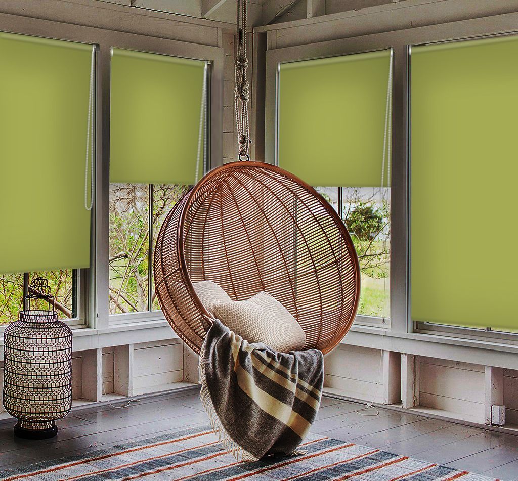 Рулонная штора Marand Ready made Бинго, 90x180 см, зеленый
