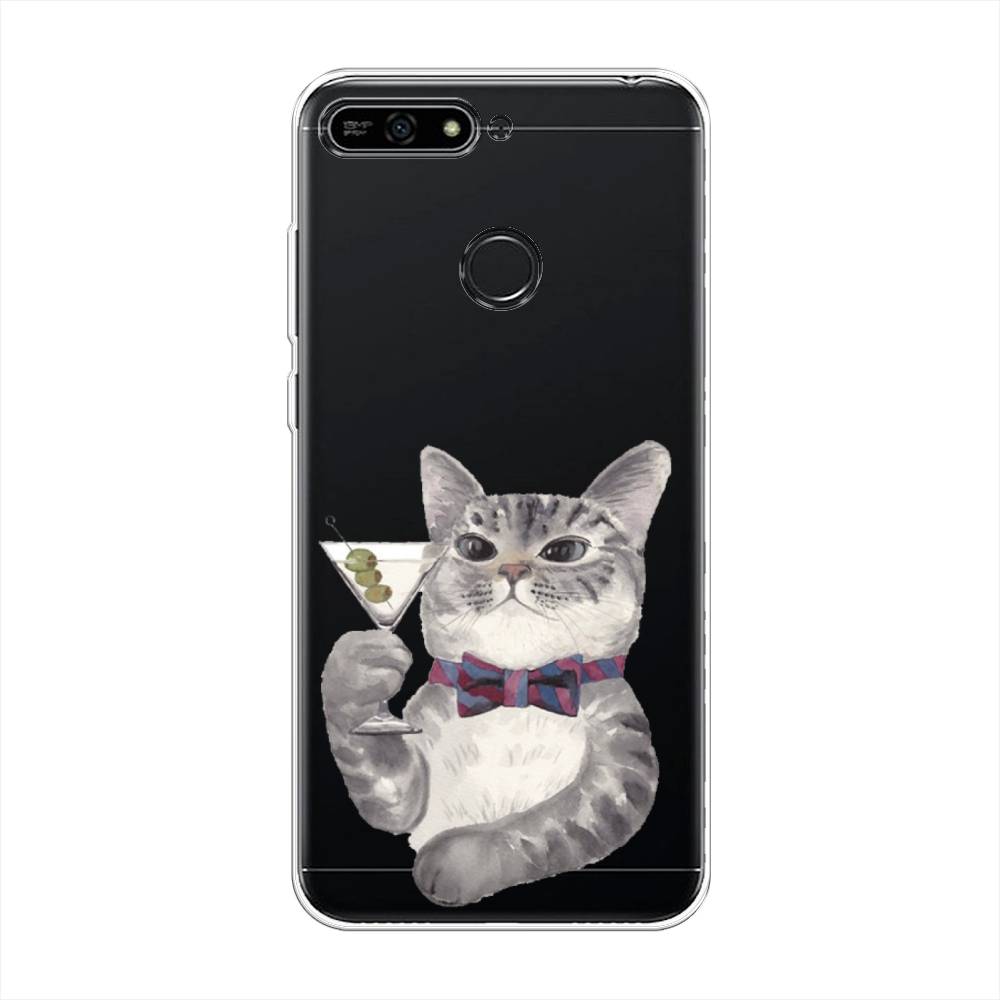 

Чехол Awog "Кот джентльмен" для Honor 7A Pro