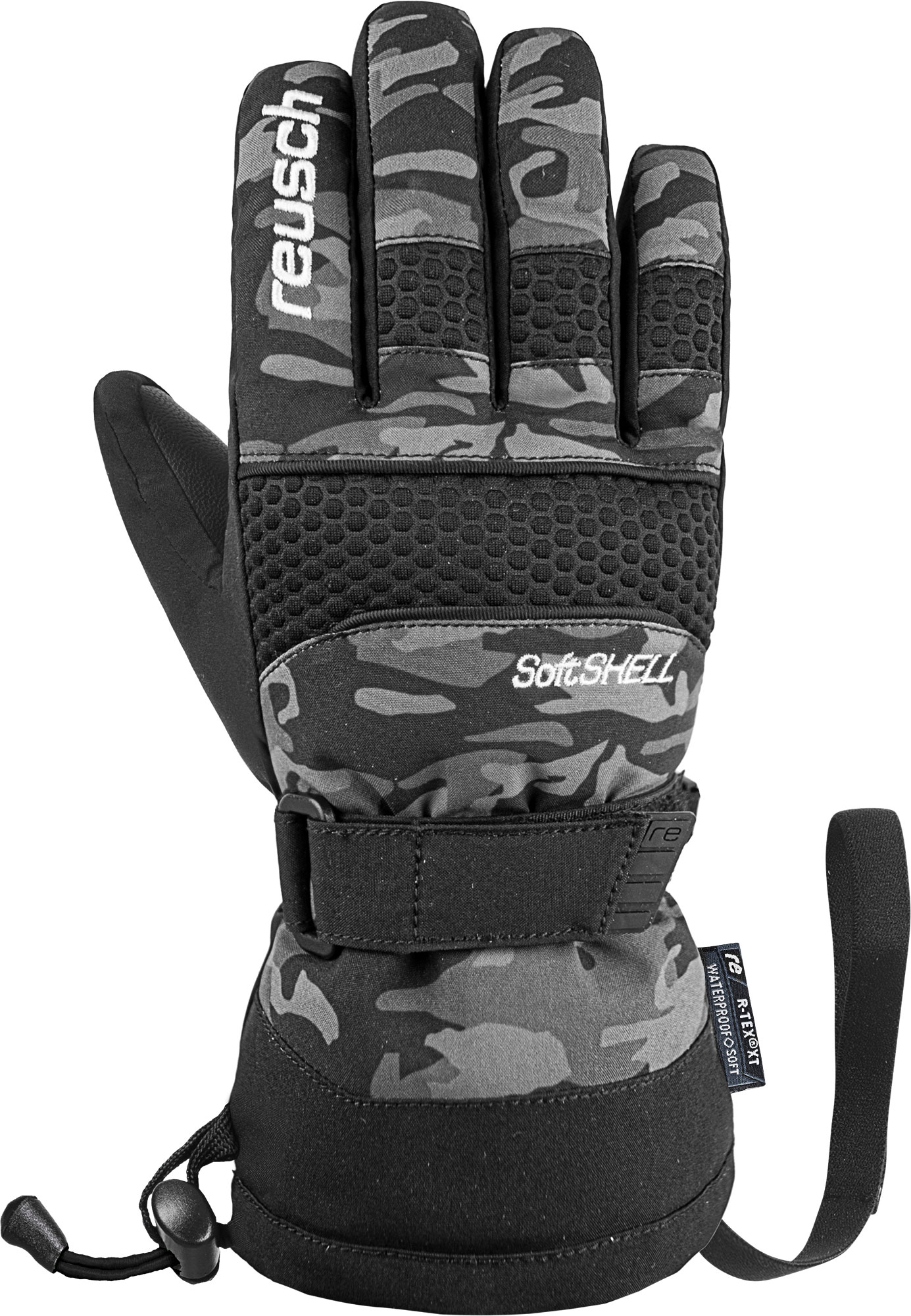 Перчатки Горнолыжные Reusch Connor R-Tex Xt Junior Dark Camo/Black (Inch (Дюйм):4,5)