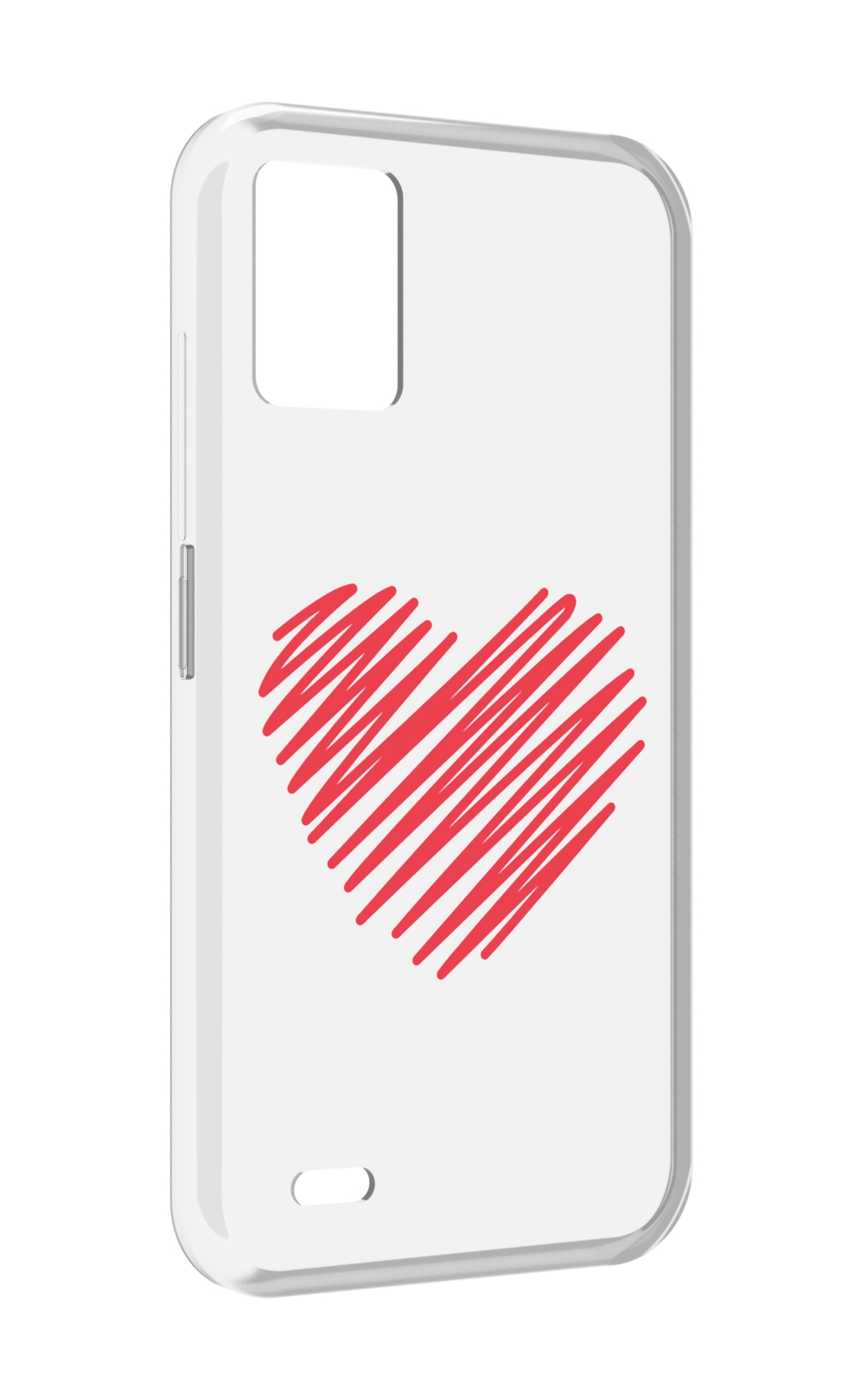 

Чехол MyPads сердечко-одной-линией для UMIDIGI Bison 1, Прозрачный, Tocco