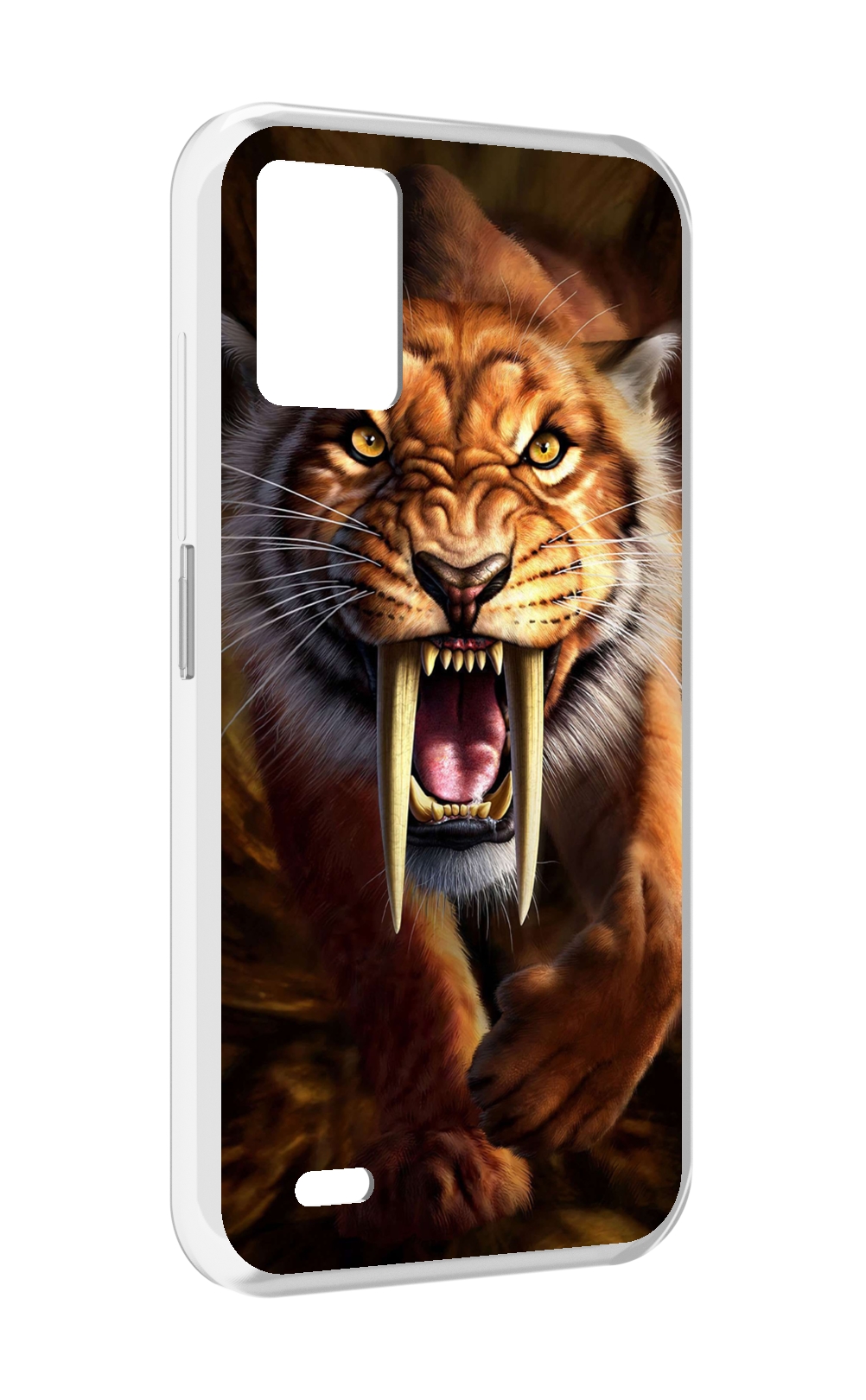 

Чехол MyPads саблезубый злой тигр для UMIDIGI Bison 1, Прозрачный, Tocco