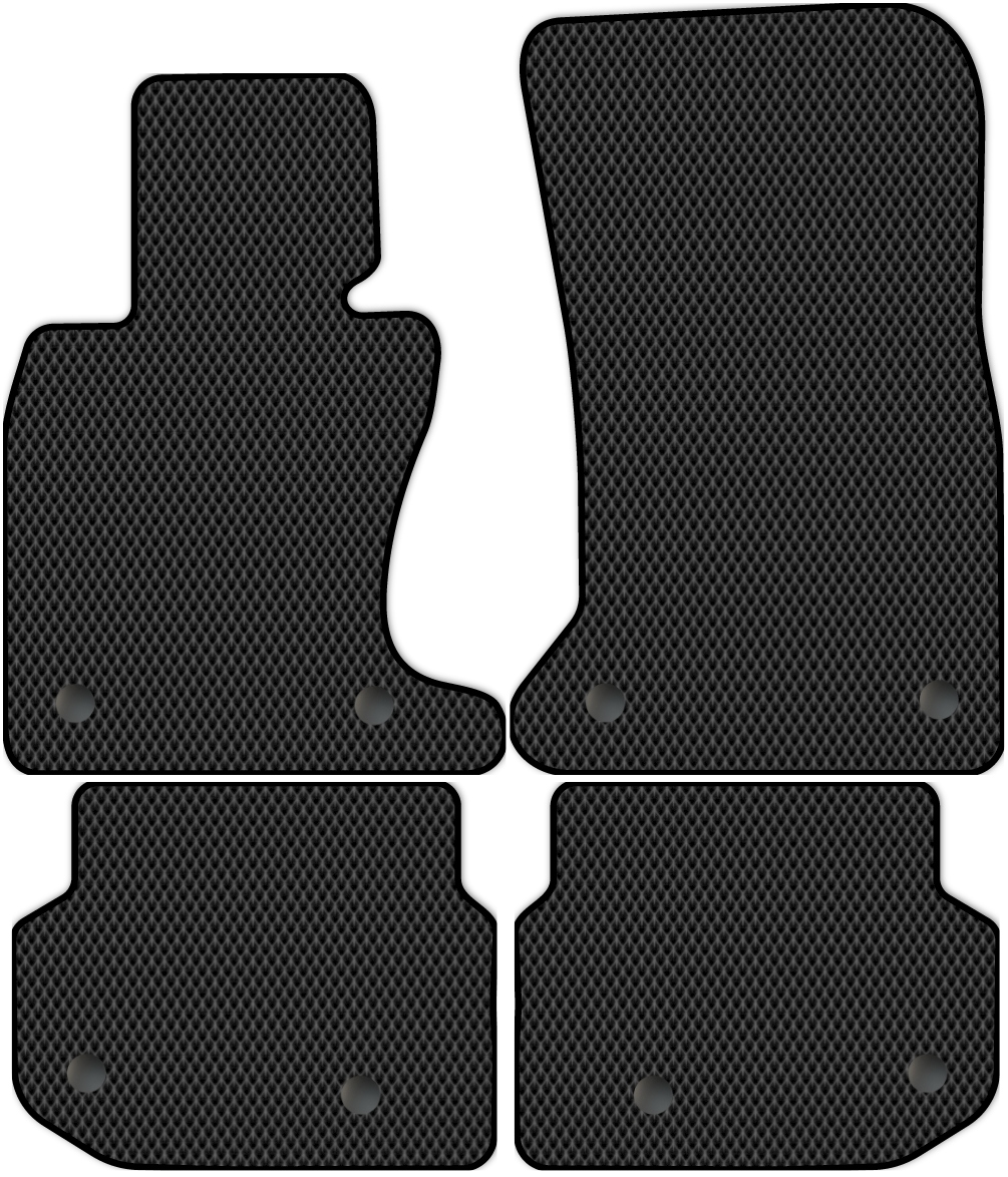 

Коврики ЭВА в салон для BMW 5-Series 6 (F10, F11) 2009 - 2013, 4 шт. черный, 1345-S4Y-H