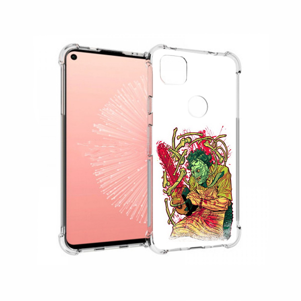 

Чехол MyPads Tocco для Google Pixel 4A яркий мясник, Прозрачный, Tocco