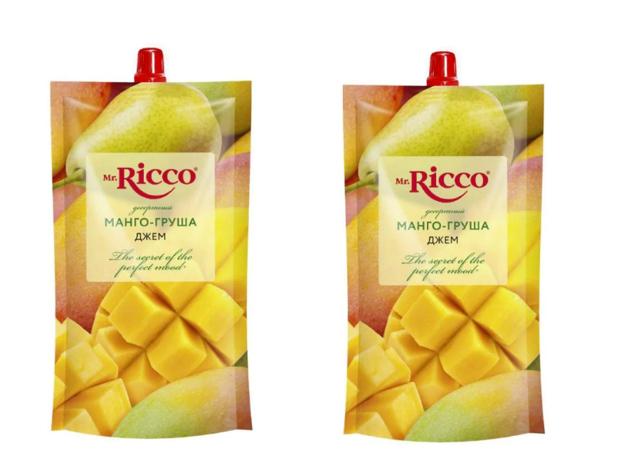 

Джем десертный Mr.Ricco Vero Gusto, Манго-Груша, 300 мл х 2 шт, манго