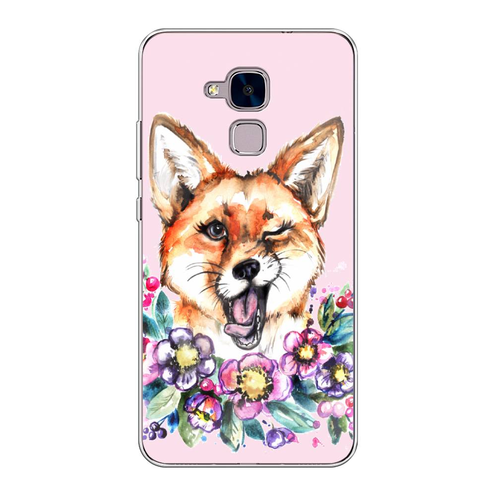 

Чехол Awog на Honor 5C "Подмигивающая лиса", Разноцветный, 60450-10